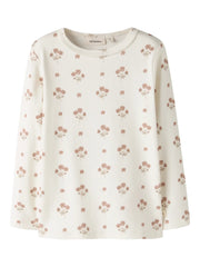 Lil Atelier LAYO SIG LS SLIM TOP Flower Pink
