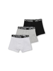 Only And Sons FITZ WB BOLD LOGO BOXER 3PK