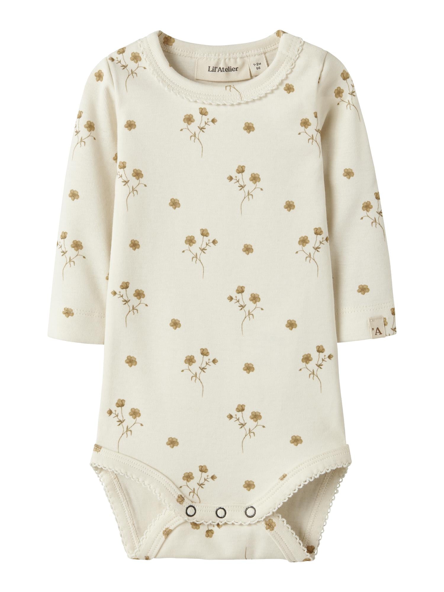 Lil Atelier LAYO SIG LS SLIM BODY Yellow Flowers