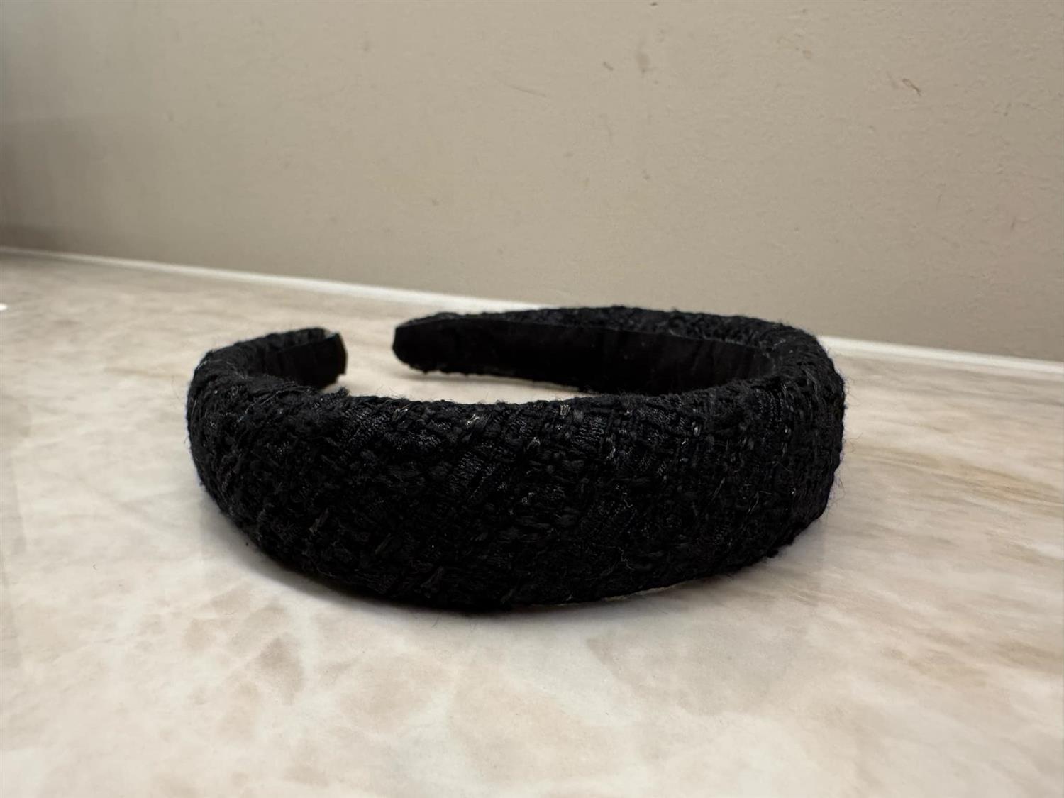 Prinsessefin Hårbøyle Tweed Black