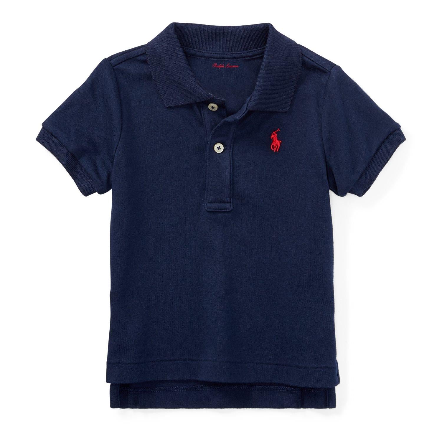 Ralph Lauren Cotton Interlock Polo Shirt FRENCH NAVY