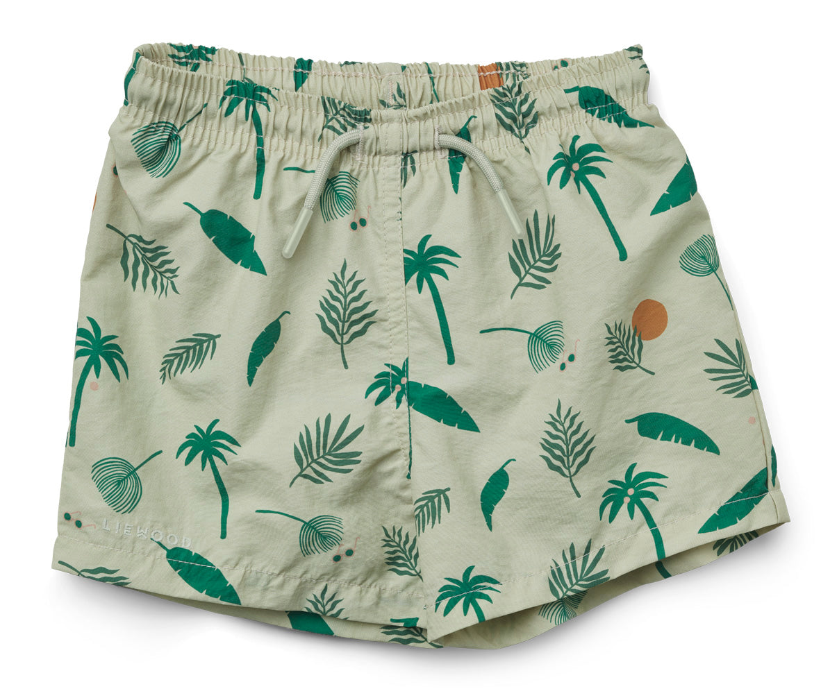 Liewood Duke board shorts Jungle/dusty mint mix