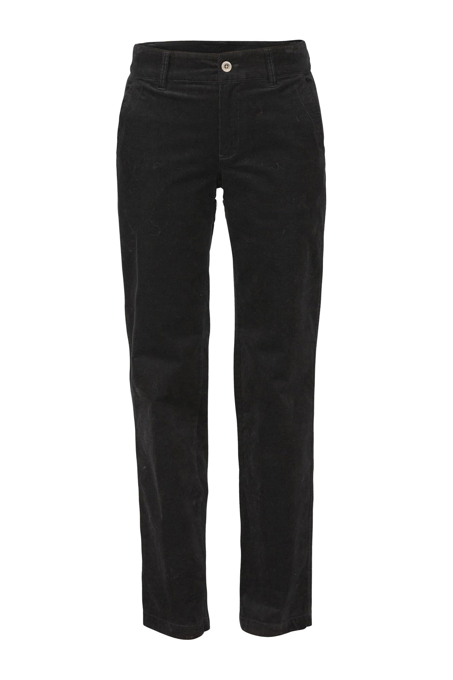 Merie Velvet Trousers - Black