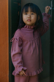 Fliink KINO LS KNIT BLOUSE ASH ROSE