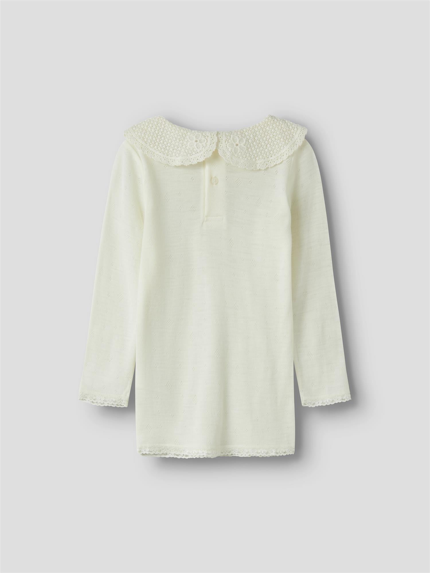 Name it WANG WOOL NEEDLE LS TOP W/COLLAR Snow White
