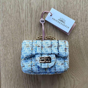 Prinsessefin Veske S Tweed Blue