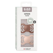 Bibs Supreme Size2, 2 Pk Woodchuck/Blush