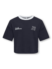 KidsOnly VASITY LIFE S/S LOOSE PRINTED TOP JRS Sky Intention