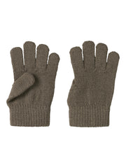 Lil Atelier Nanson Knit Glove Shitake
