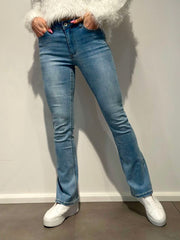 Pepper Flare High Waist Light Blue