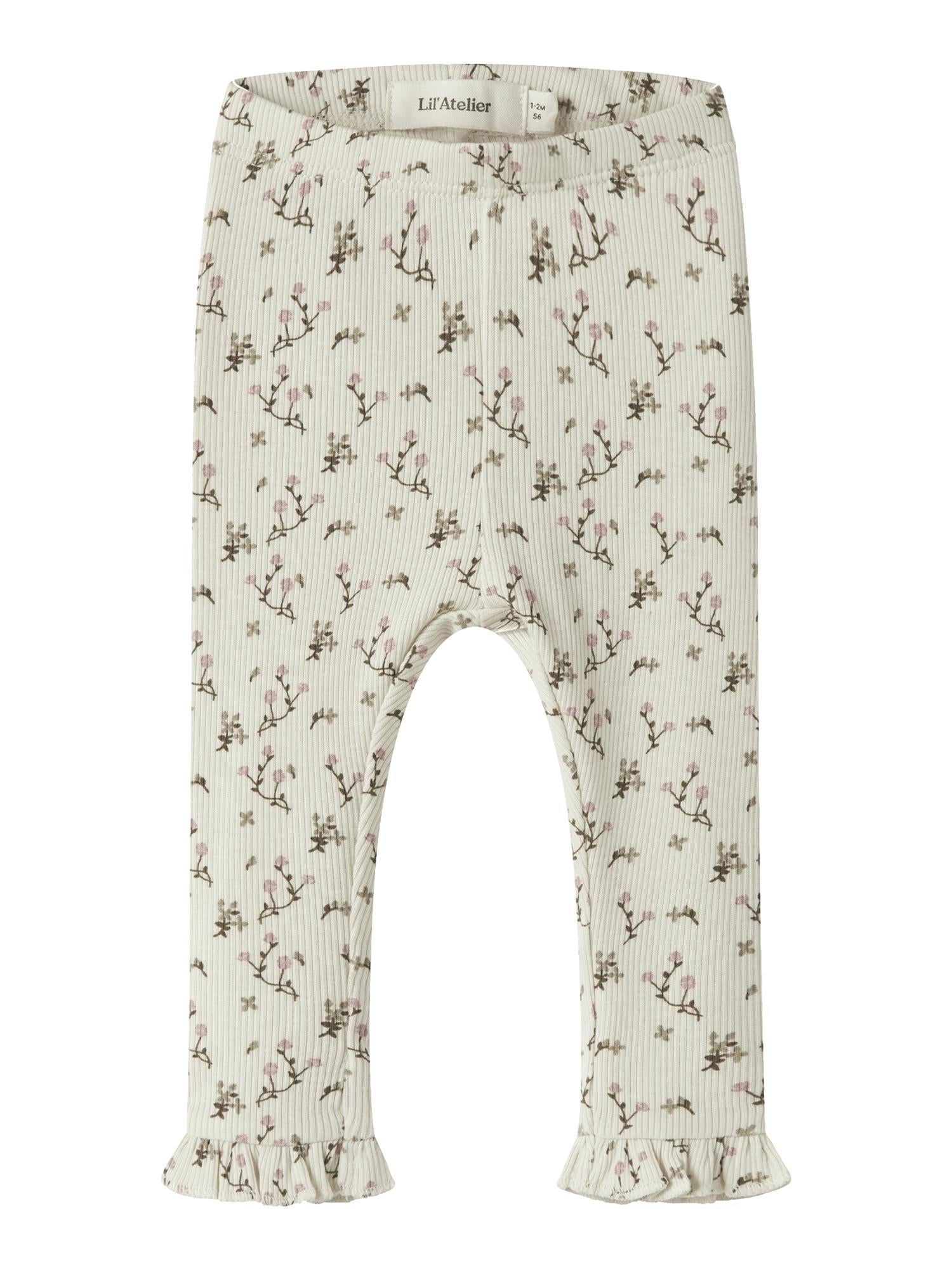 Lil Atelier lago mer slim leggings rose flower