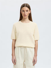 Selected HELEN 2/4 KNIT O-NECK Birch