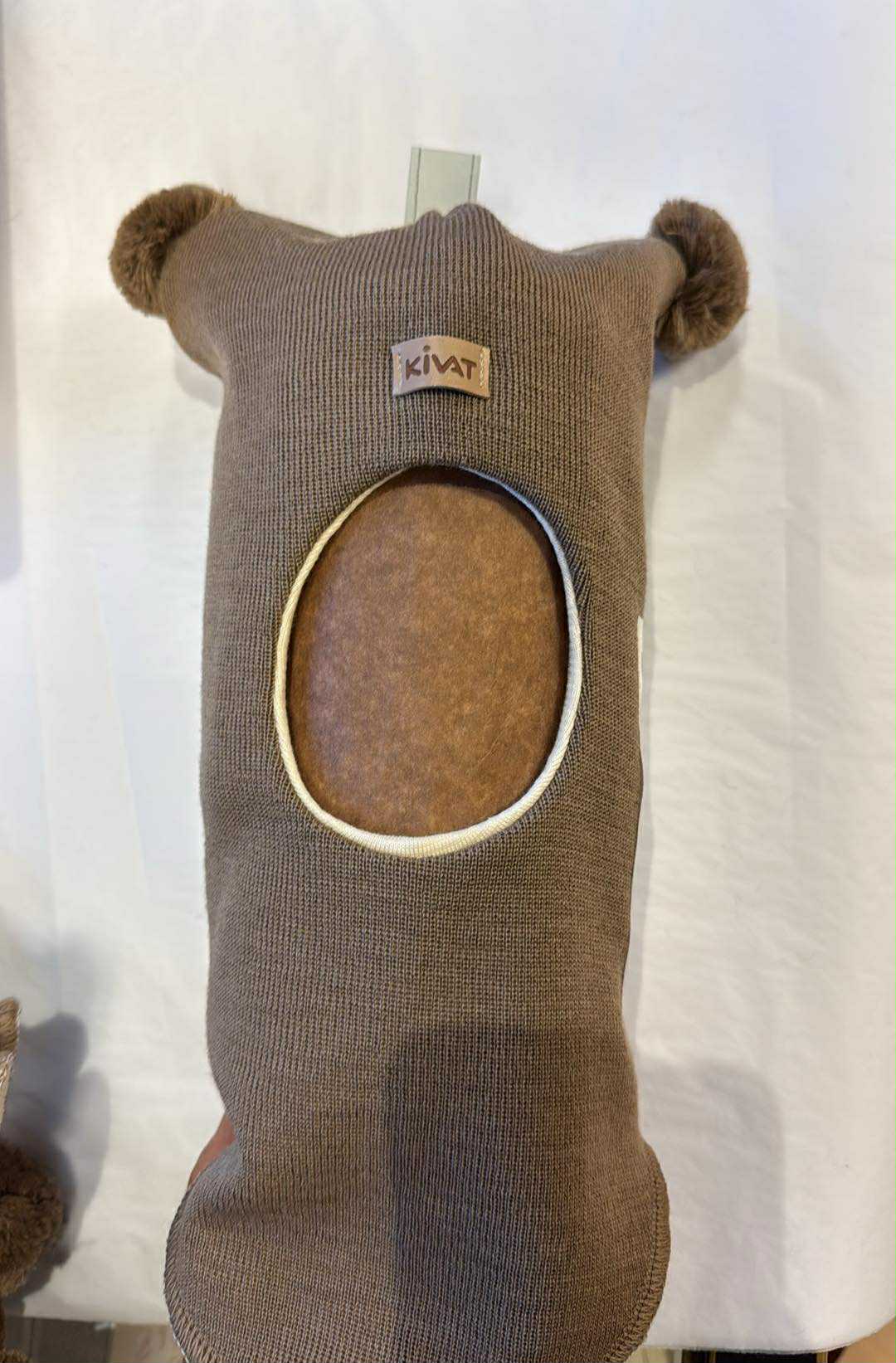 Kivat Balaclava Lue Ull lys Brun