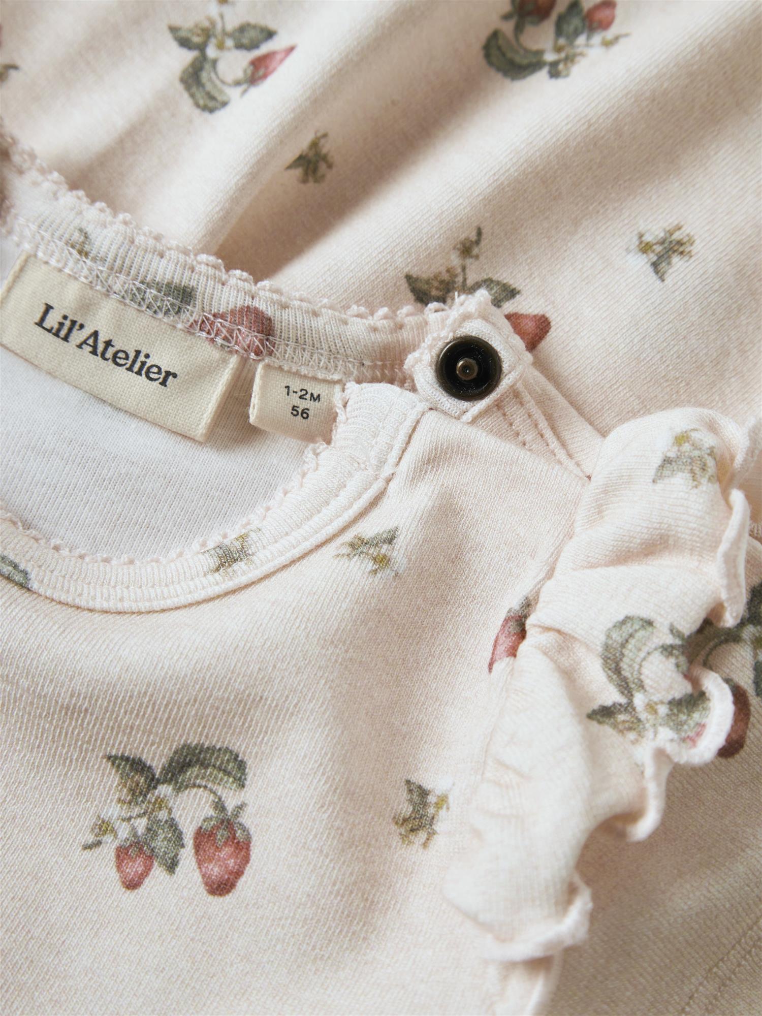 Lil Atelier GAYO SIN SS BODY DRESS Strawberry