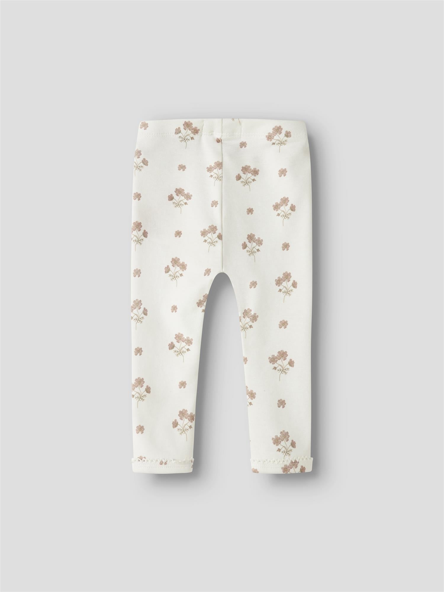 Lil Atelier Gavo LAYO SIN SLIM LEGGINGS FLOWER PINK