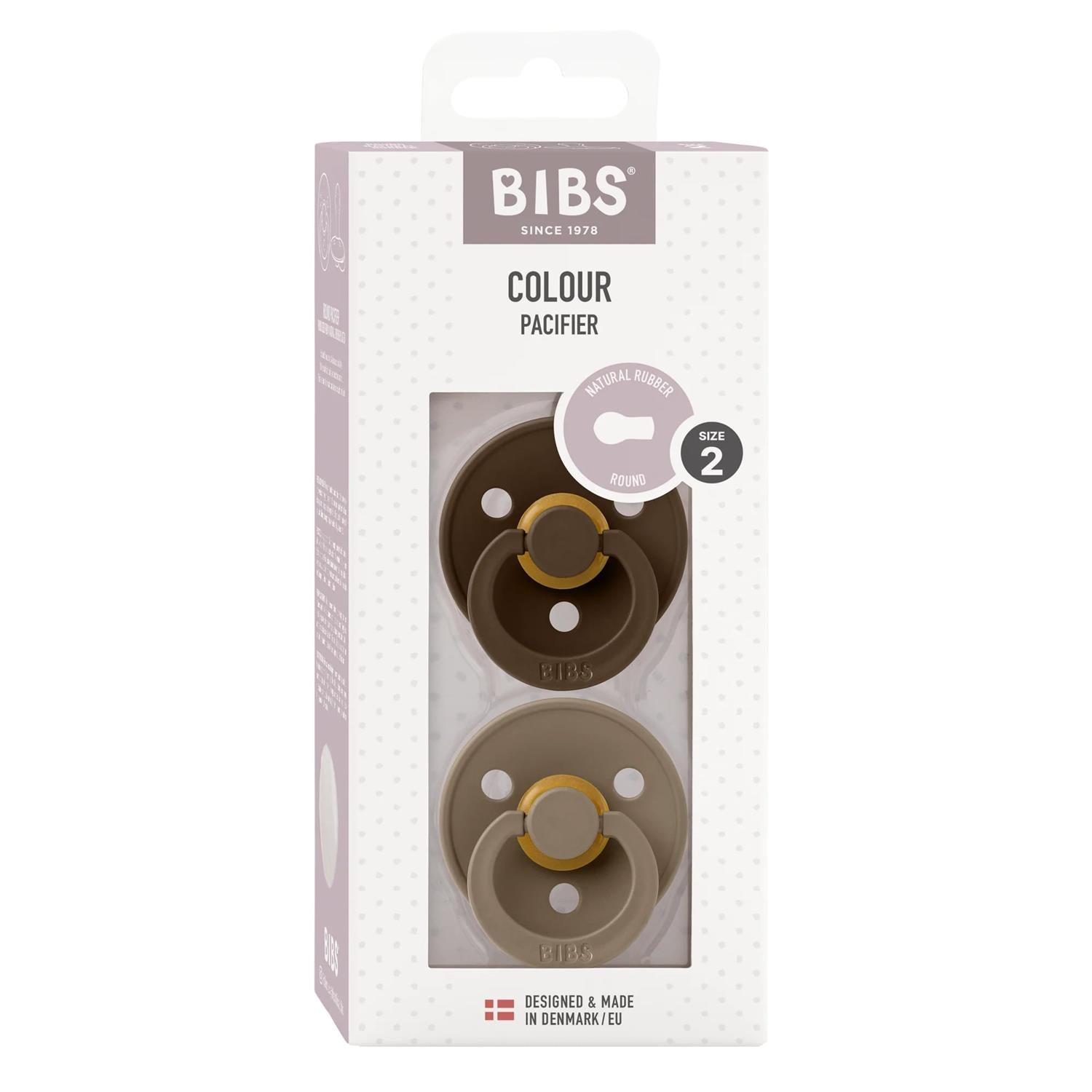 Bibs Round str 2 Natural Rubber Latex Mocha/Dark Oak
