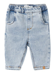 Lil Atelier Ben tapered Jeans Light Blue Denim