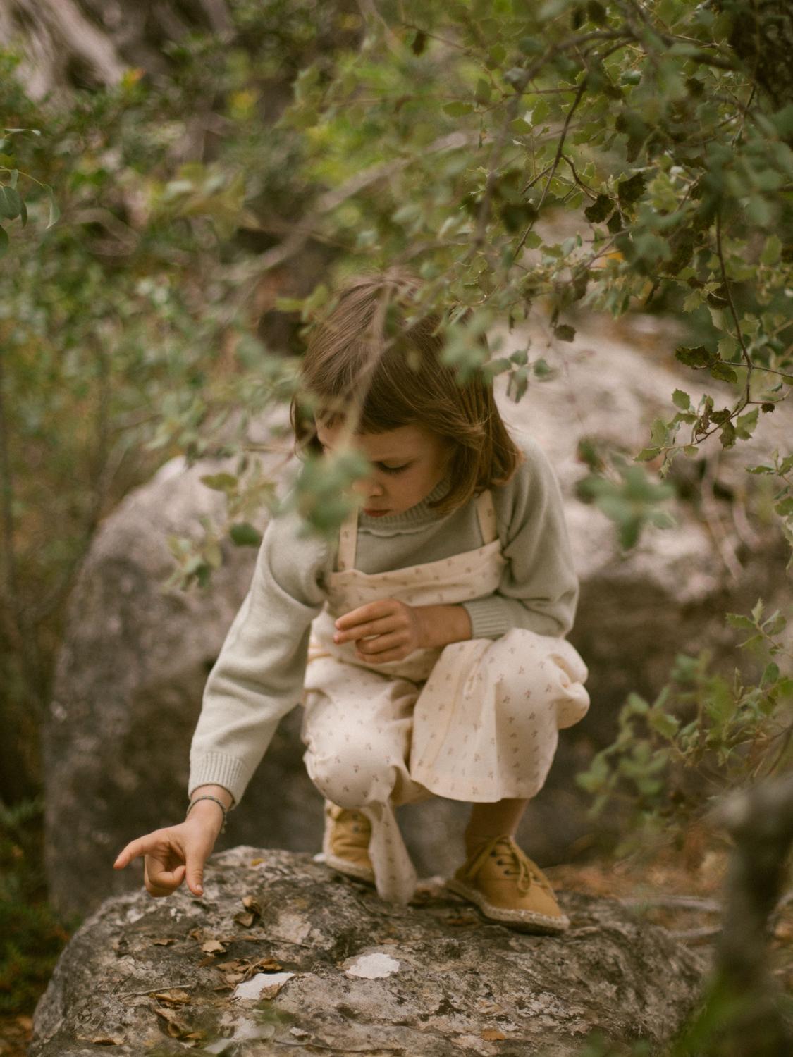 Lil Atelier Fie Knit Sweater Moss Gray