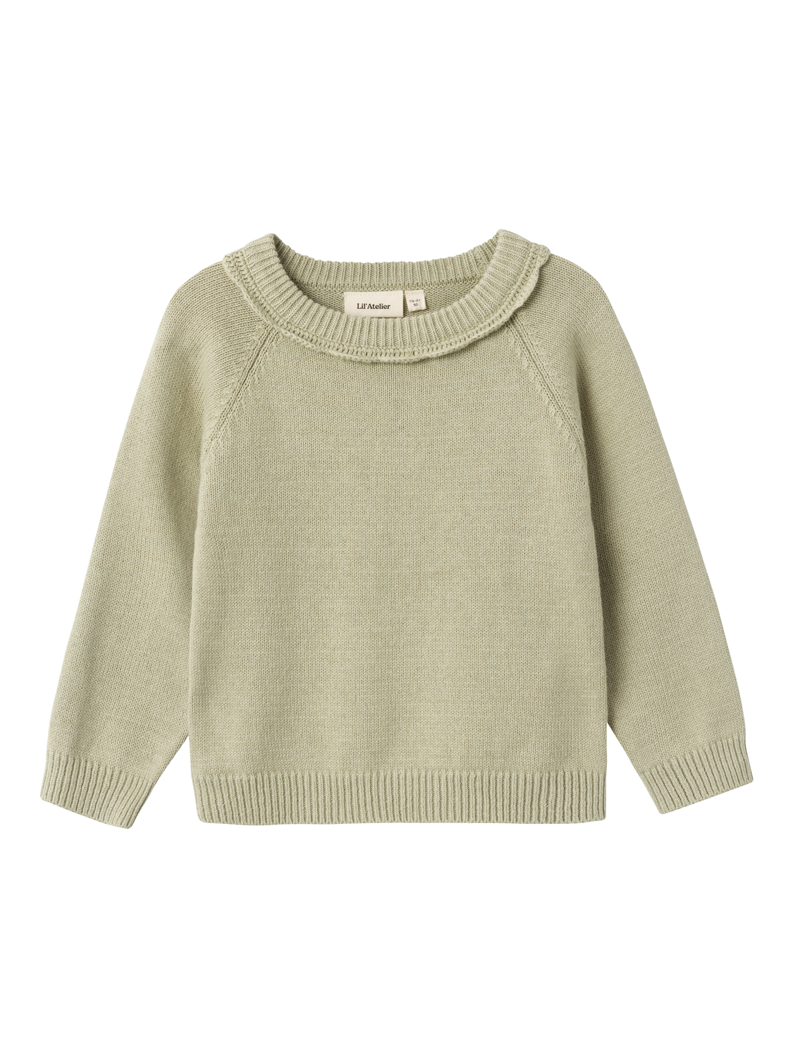 Lil Atelier Fie Knit Sweater Moss Gray