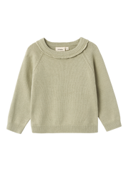 Lil Atelier Fie Knit Sweater Moss Gray