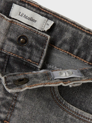 Lil Atelier Ryan Jeans Shorts Light Grey Denim
