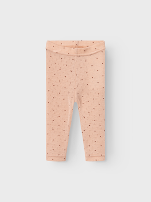 Lil Atelier Nava Legging Rugby Tan Hearts