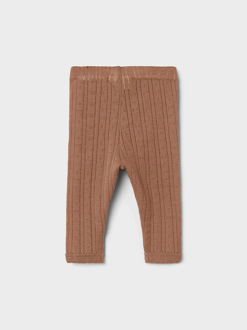 Lil Atelier  Naima Wool Leggings Beaver Fur