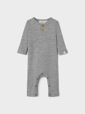 Lil Atelier Fable Wool Suit Grey Melange