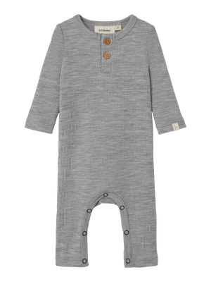 Lil Atelier Fable Wool Suit Grey Melange