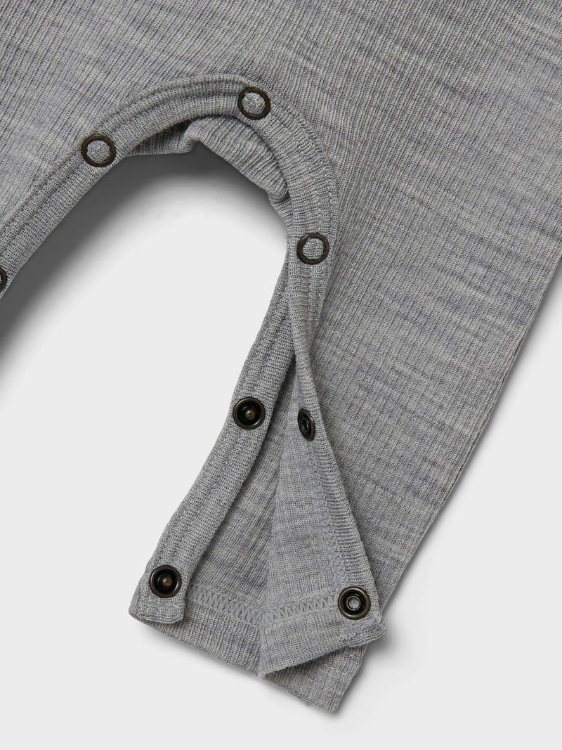 Lil Atelier Fable Wool Suit Grey Melange