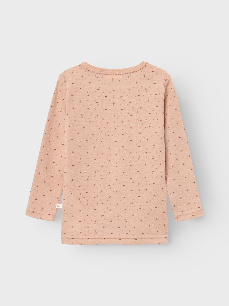 Lil Atelier Nava Wool Top Rugby Tan