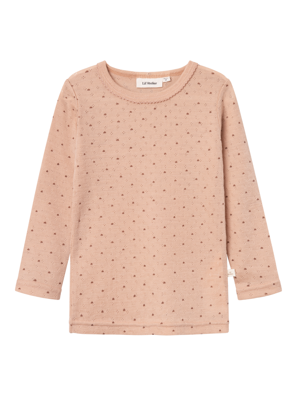 Lil Atelier Nava Wool Top Rugby Tan