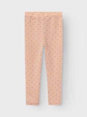 Lil Atelier Nava Wool Leggings Rugby Tan Hearts