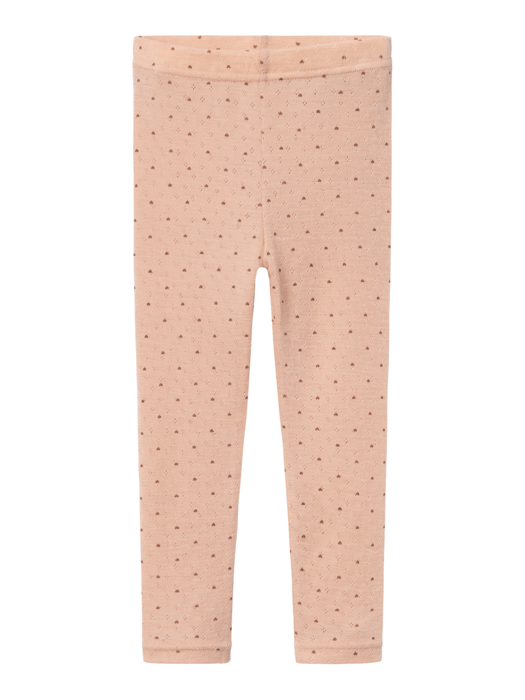 Lil Atelier Nava Wool Leggings Rugby Tan Hearts