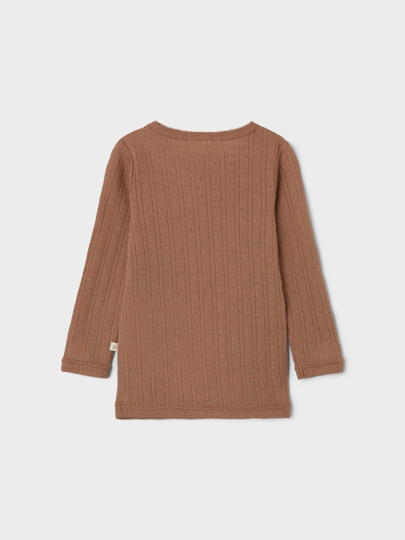 Lil Atelier Naima Wool Top Beaver Fur