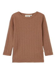 Lil Atelier Naima Wool Top Beaver Fur