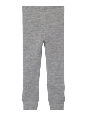 Lil Atelier Fable Wool Leggings Grey Melange