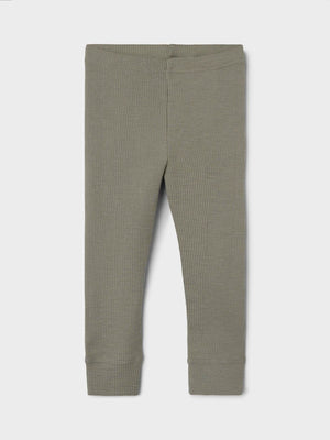 Lil Atelier Fable Wool Leggings Laurel Oak