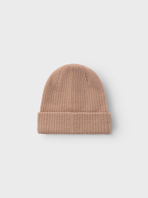 Lil Atelier Nanson Knit Hat Rugby Tan