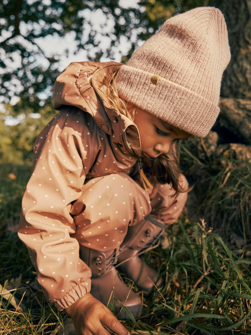 Lil Atelier Nanson Knit Hat Rugby Tan