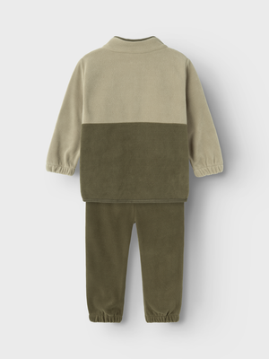 Lil Atelier Laspektra Fleece Set Laurel Oak