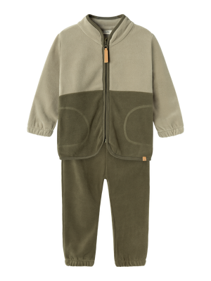 Lil Atelier Laspektra Fleece Set Laurel Oak