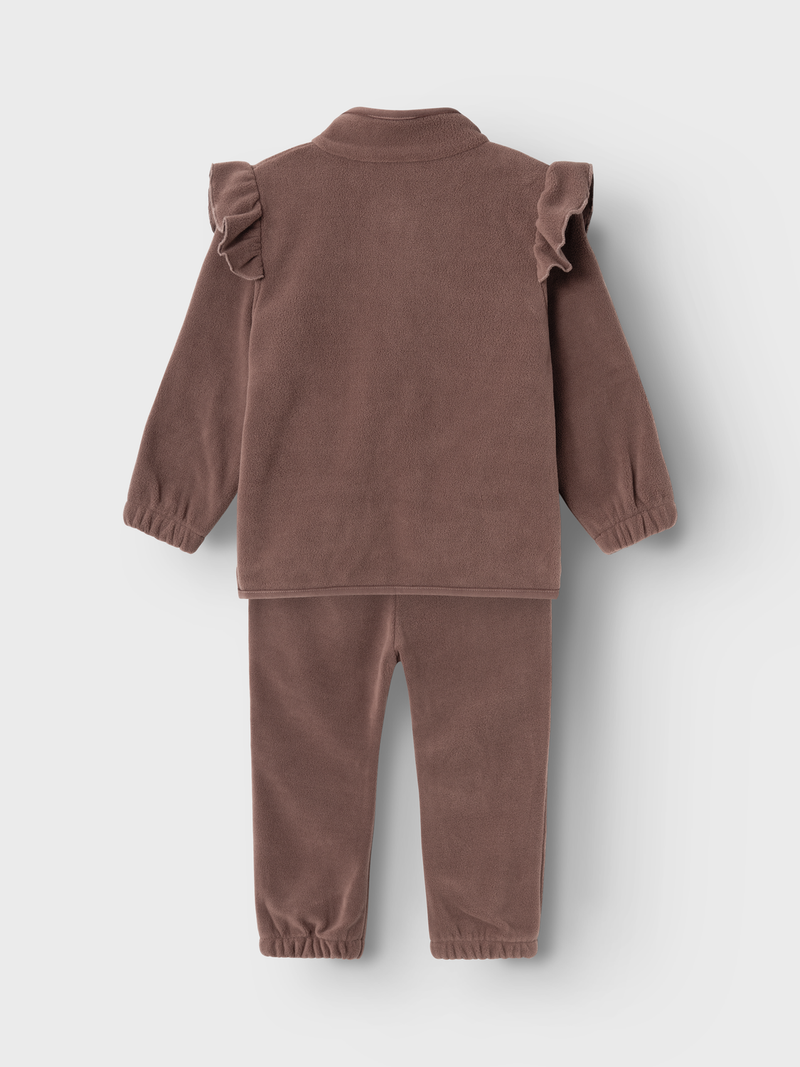 Lil Atelier Laspektra Fleece Set Peppercorn