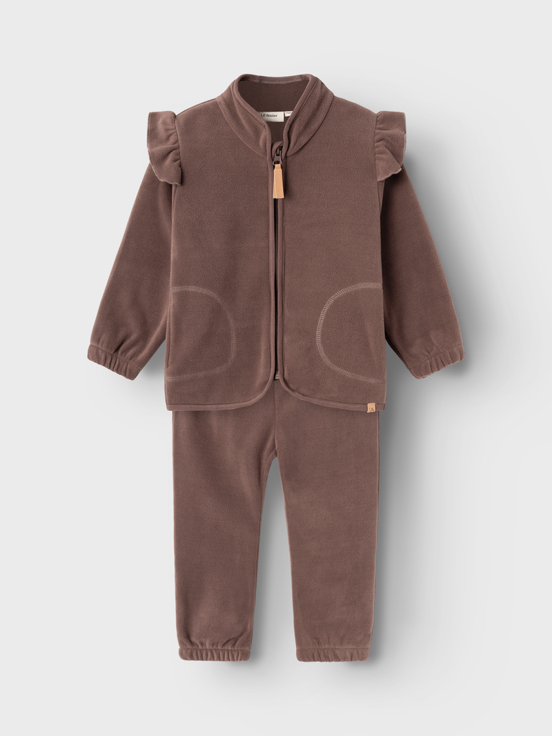 Lil Atelier Laspektra Fleece Set Peppercorn