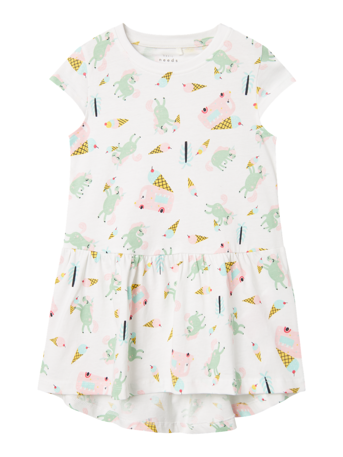Name it Vigga Kjole Bright White /Unicorn