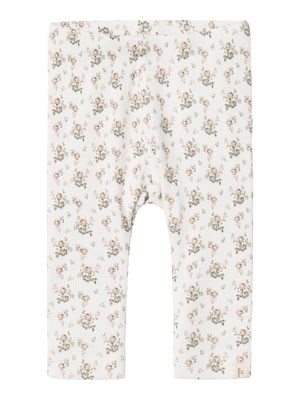 Lil Atelier Gago Leggings Coconut Milk Flower