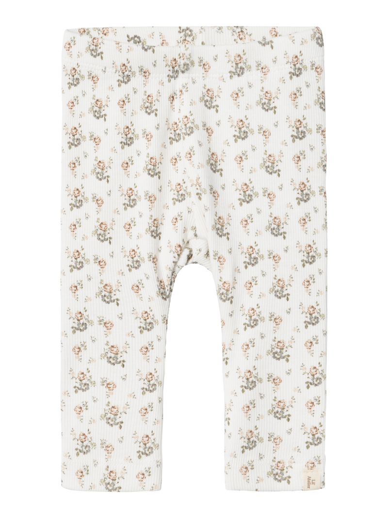 Lil Atelier Gago Leggings Coconut Milk Flower