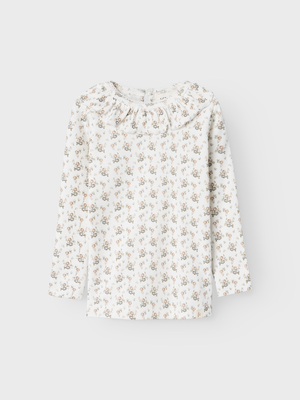 Lil Atelier Gago Kni Top Coconut Milk Flower