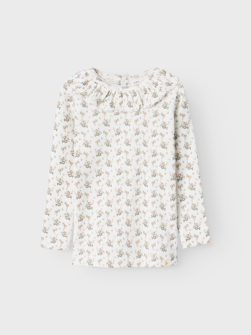 Lil Atelier Gago Kni Top Coconut Milk Flower