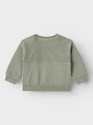 Lil Atelier Mads Reg Sweater Lil Seagrass